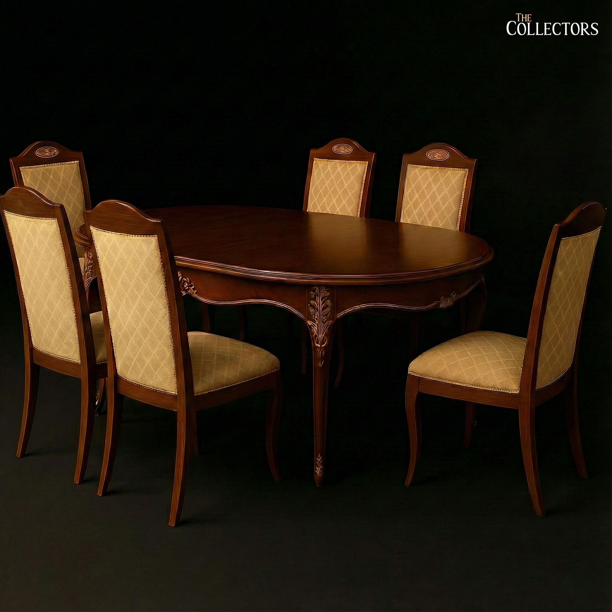 Whispers of the Petit Trianon: A Rococo Dining Ensemble — image 2