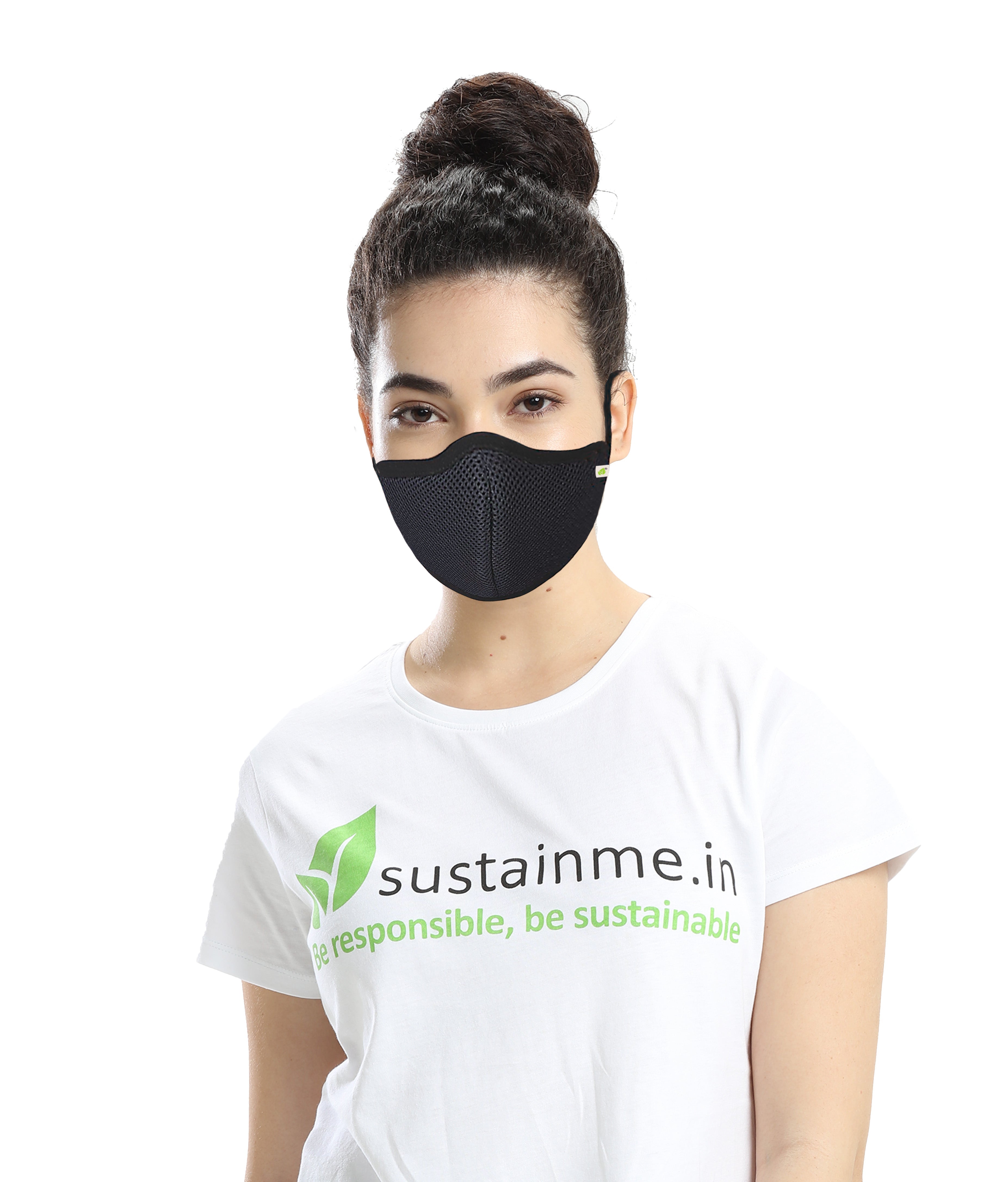 Face Mask - Reusable | Antibacterial | Anti Pollution - S95 Pk Of 1 - Black — image 4