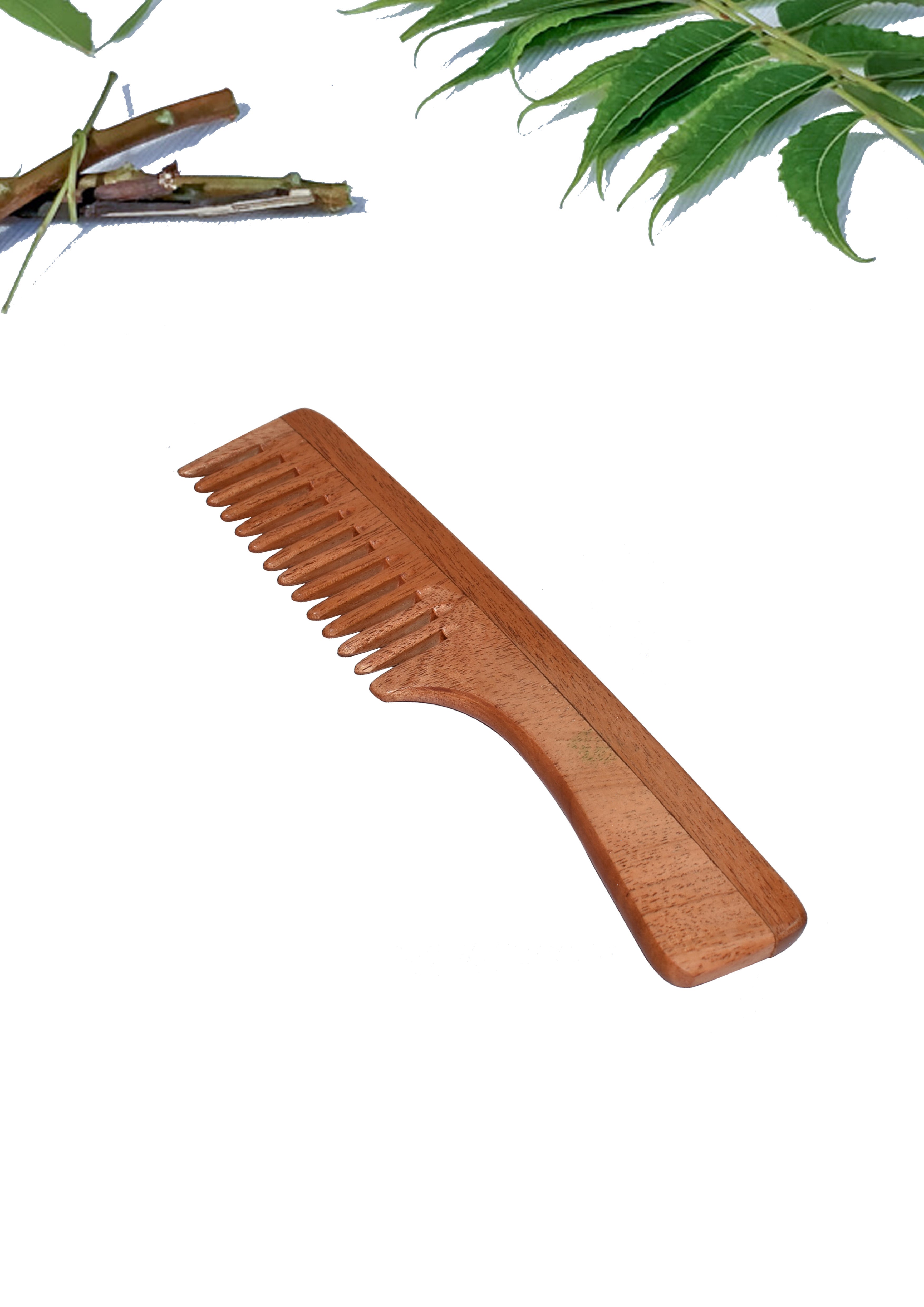 Neem Wood Wide Tooth Comb — image 2