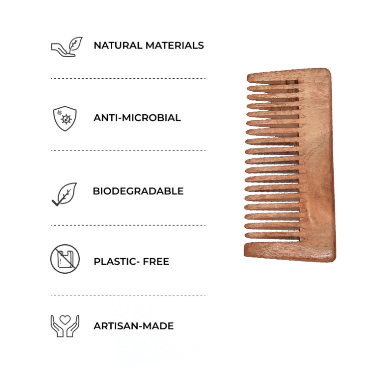 Neem Wooden Comb Big — image 3
