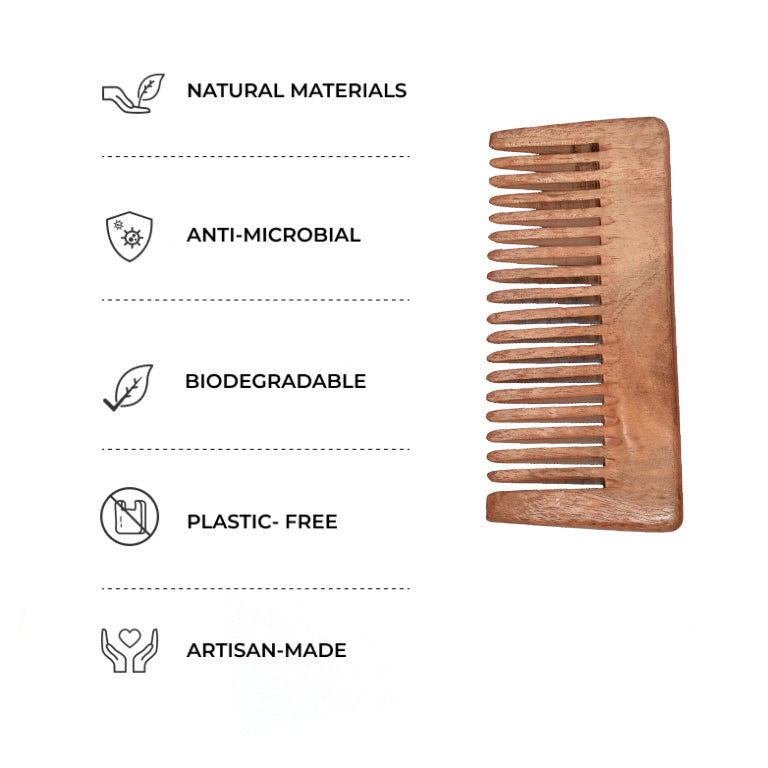Neem Wood Comb Small — image 4