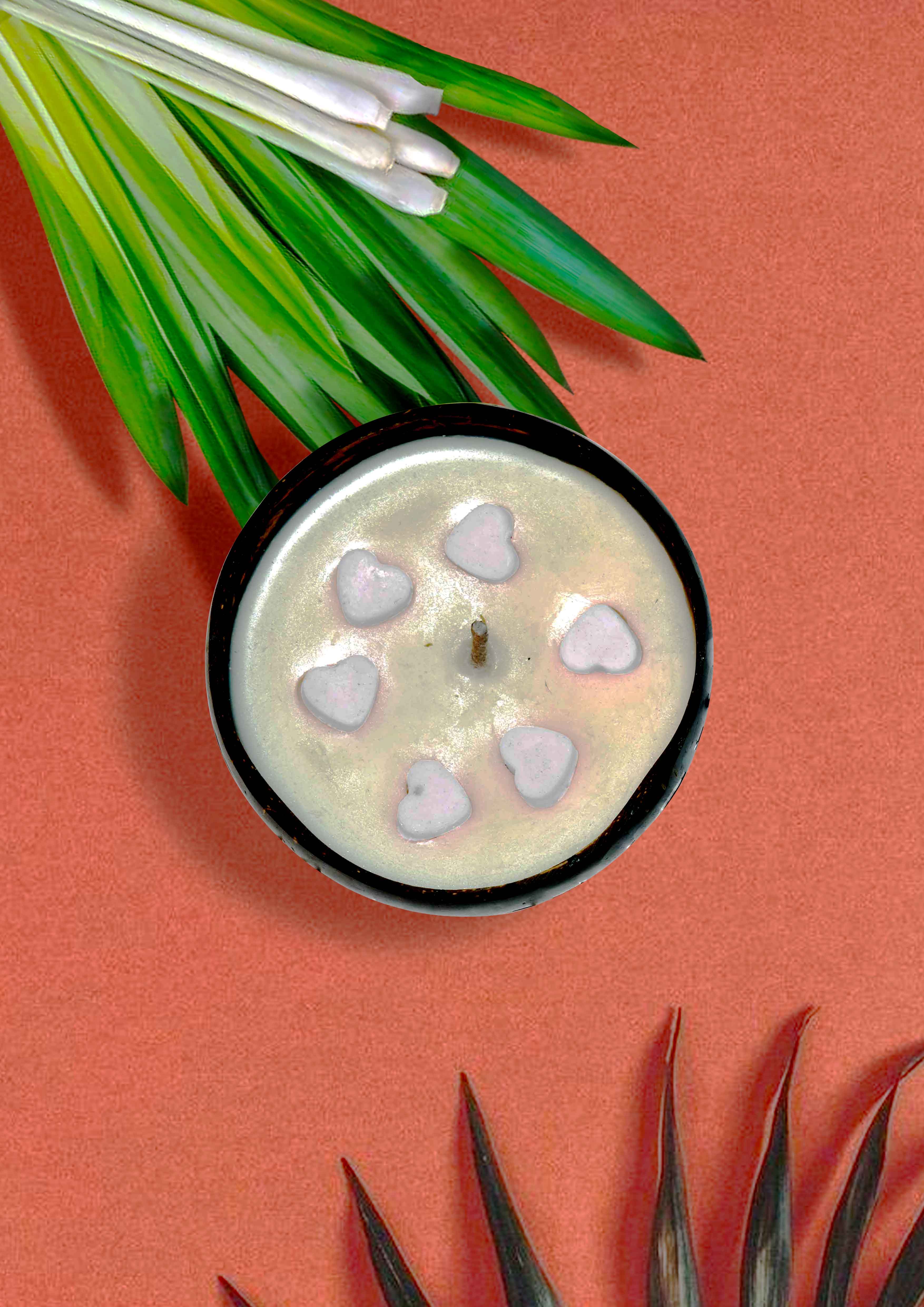 Lemon Cross HANDMADE COCONUT SHELL CANDLE — image 2