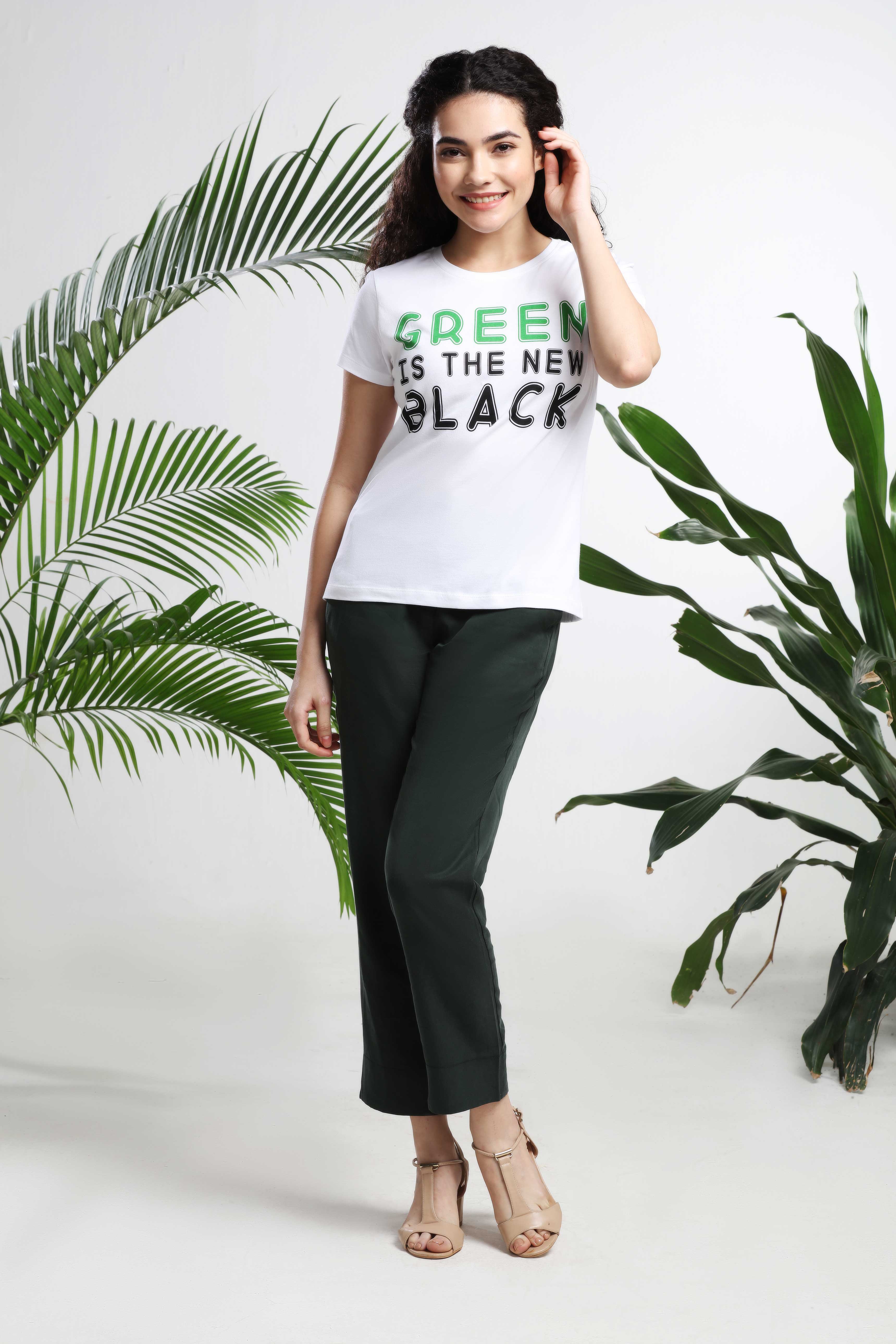 Green is the New Black womens T-shirt — image 10