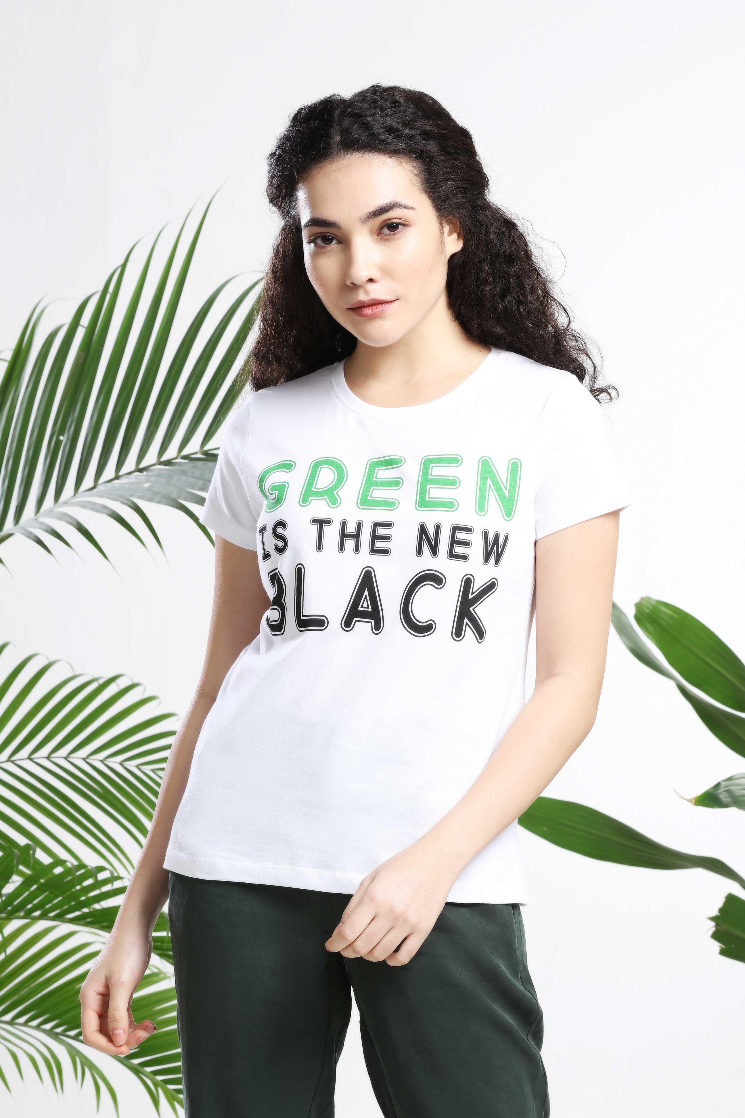 Green is the New Black womens T-shirt — image 6
