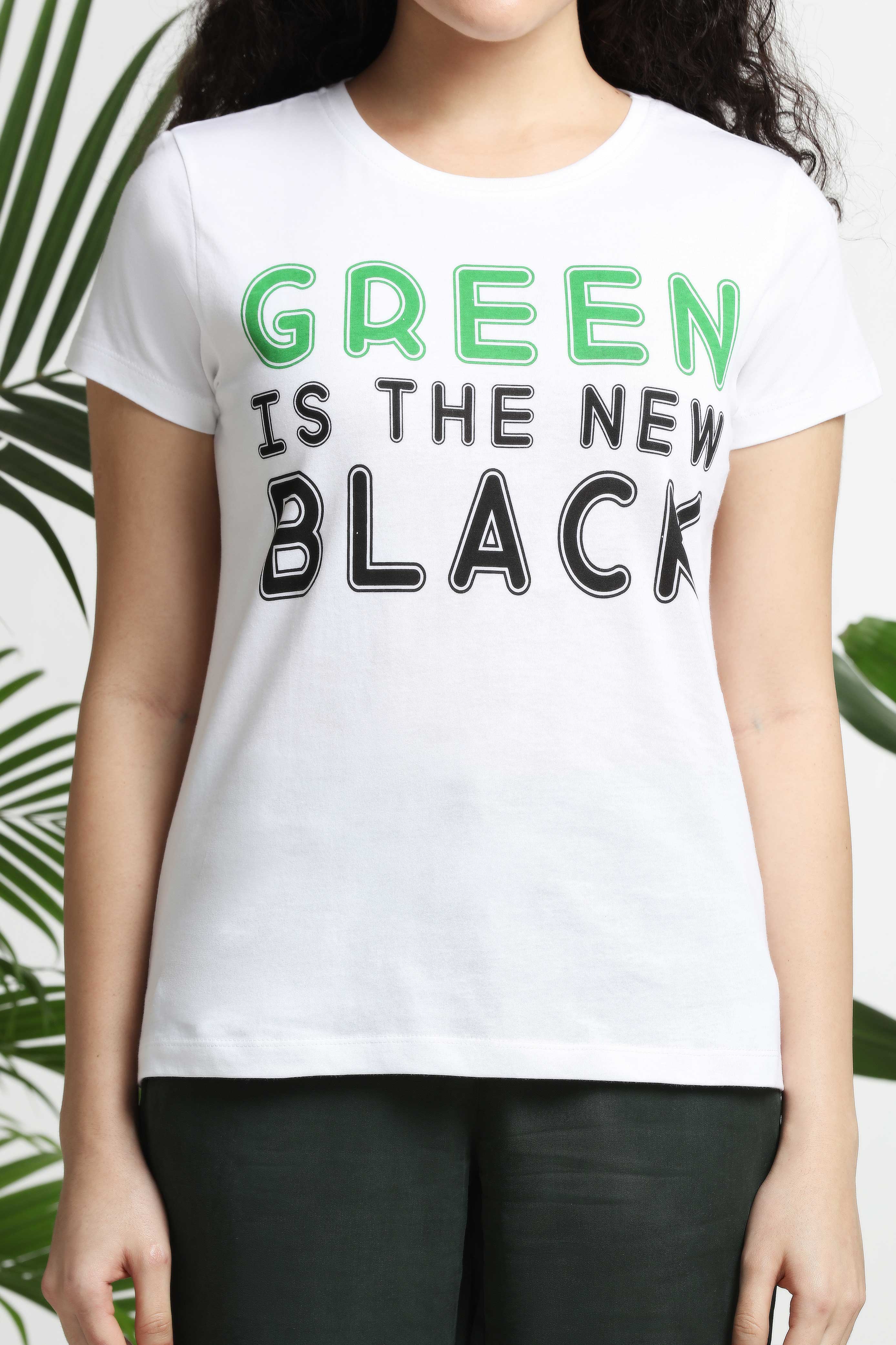 Green is the New Black womens T-shirt — image 8