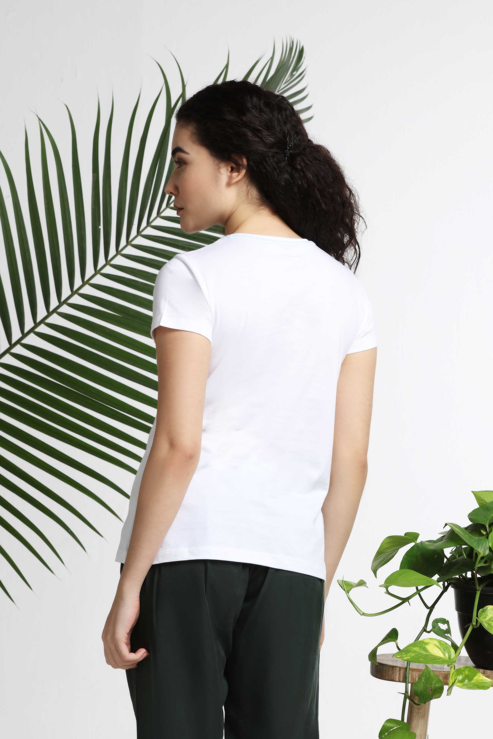 I Stand for Green Living Womens T-shirt — image 3