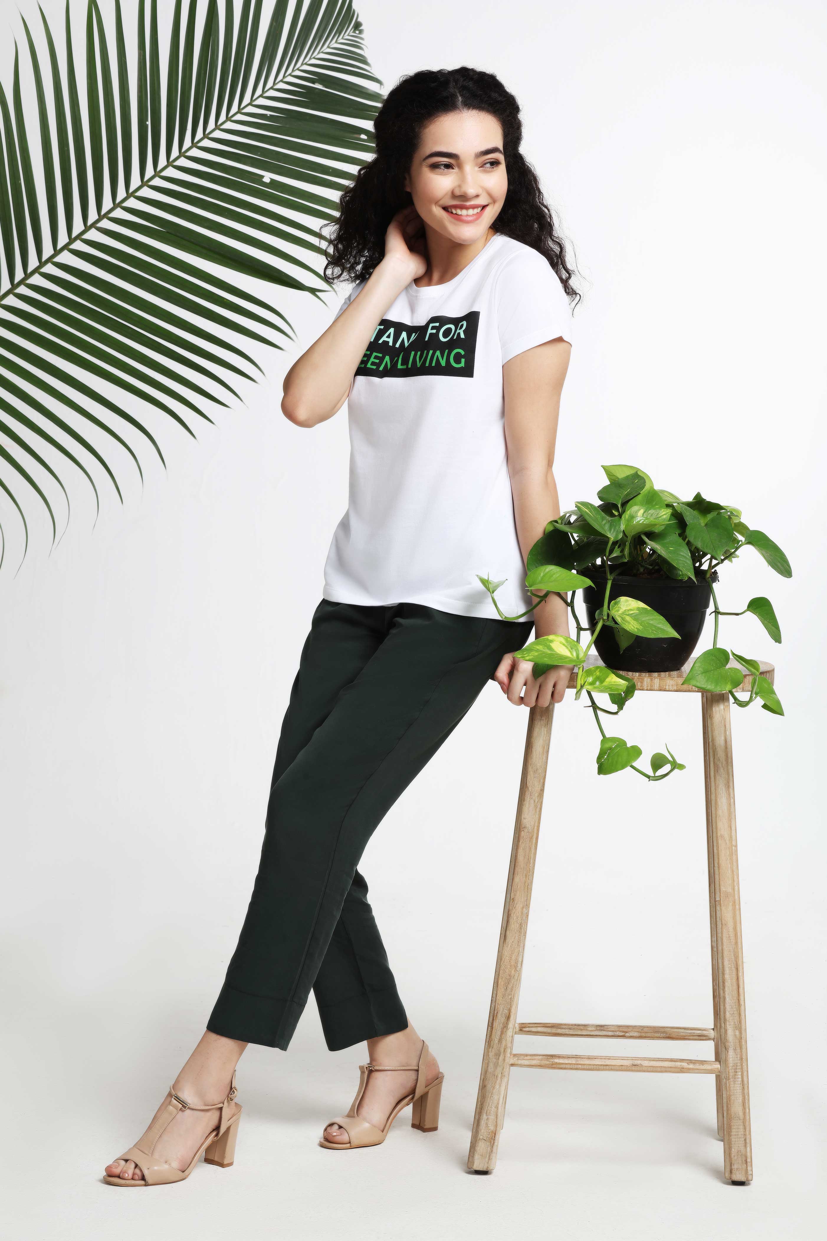 I Stand for Green Living Womens T-shirt — image 5