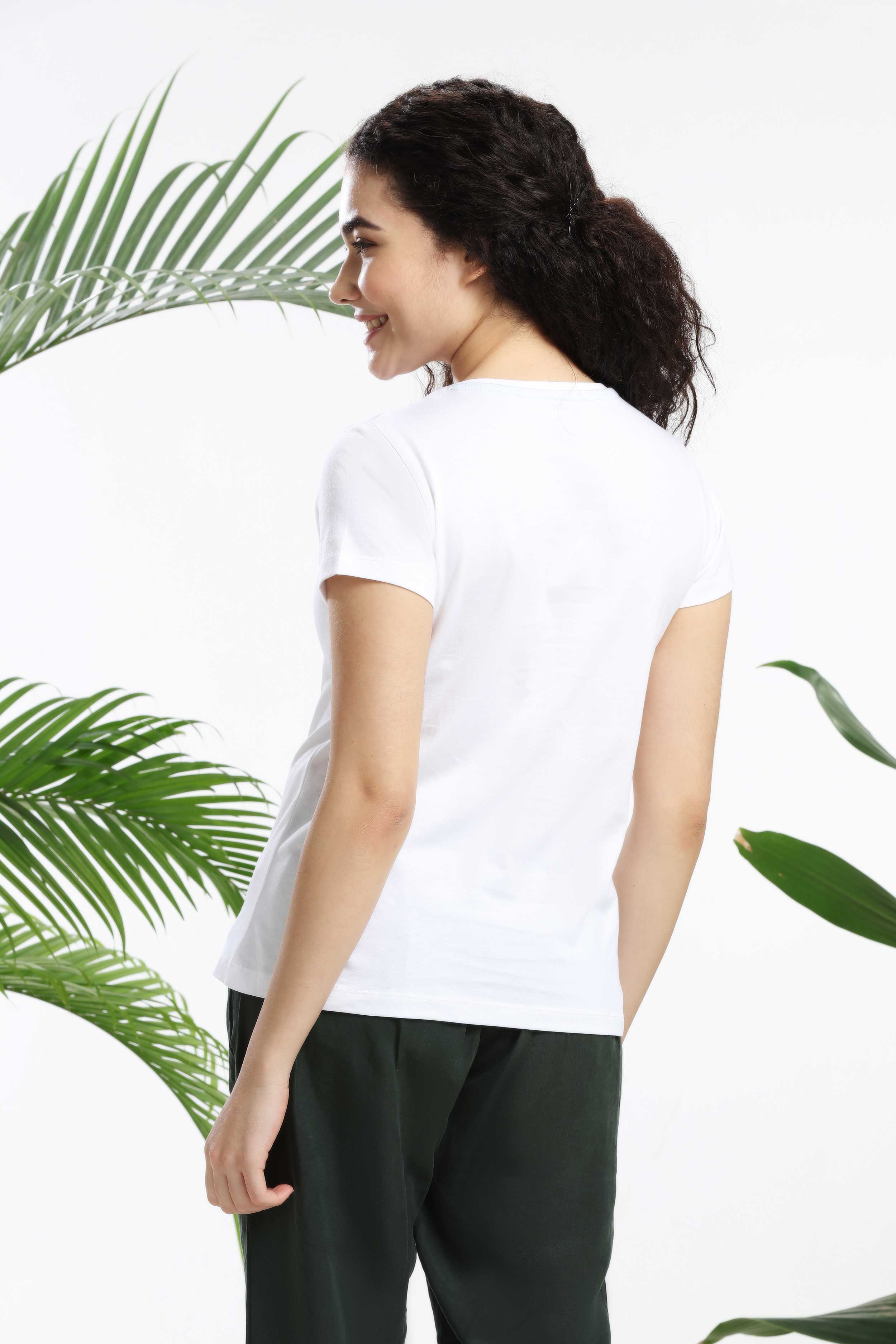 Keep Calm and Save our Earth Womens T-shirt — image 4