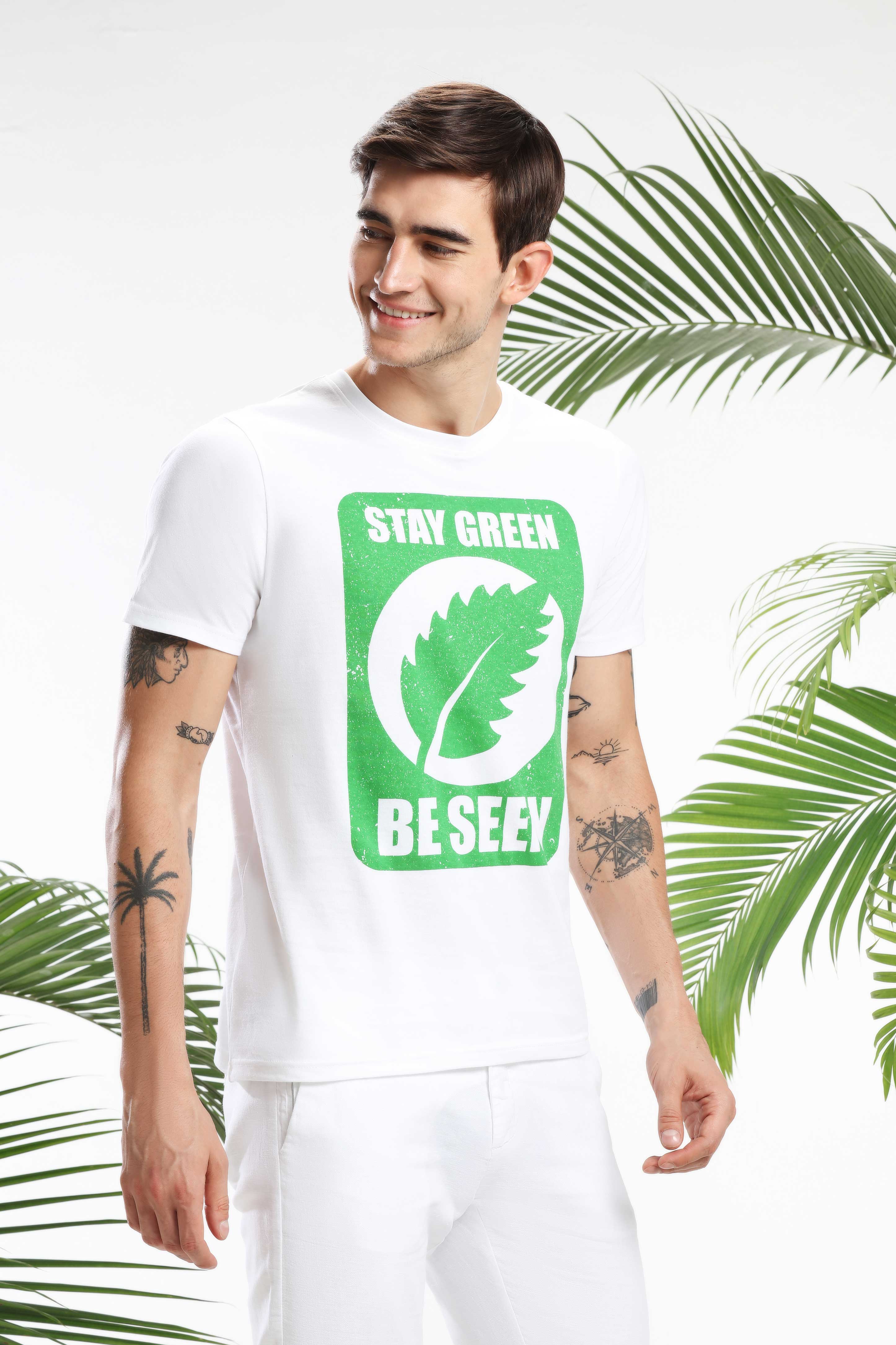 Stay Green, Be Seen Men T-shirt — image 2
