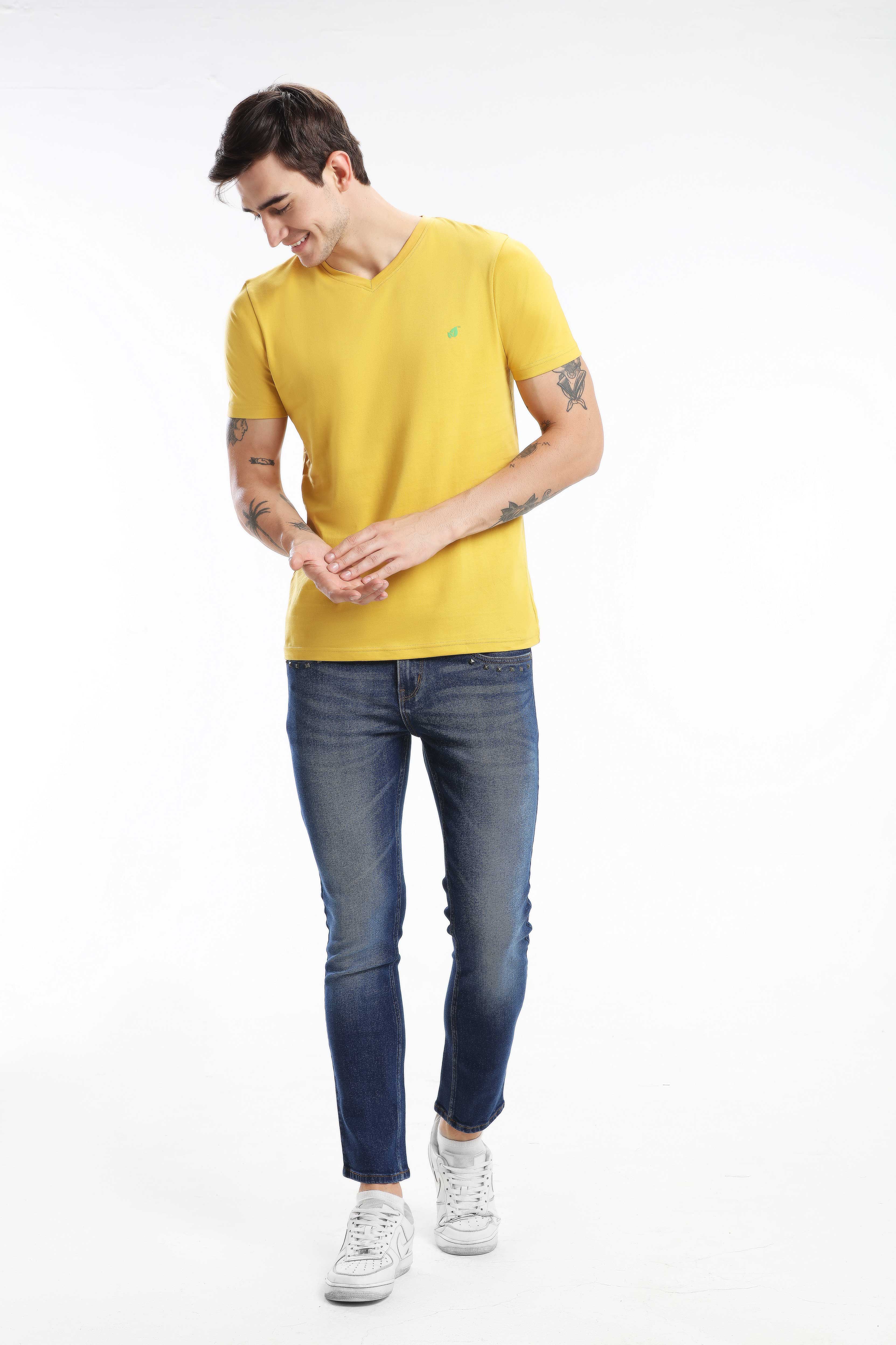 Pima Cotton Men T Shirt - Sandal — image 5