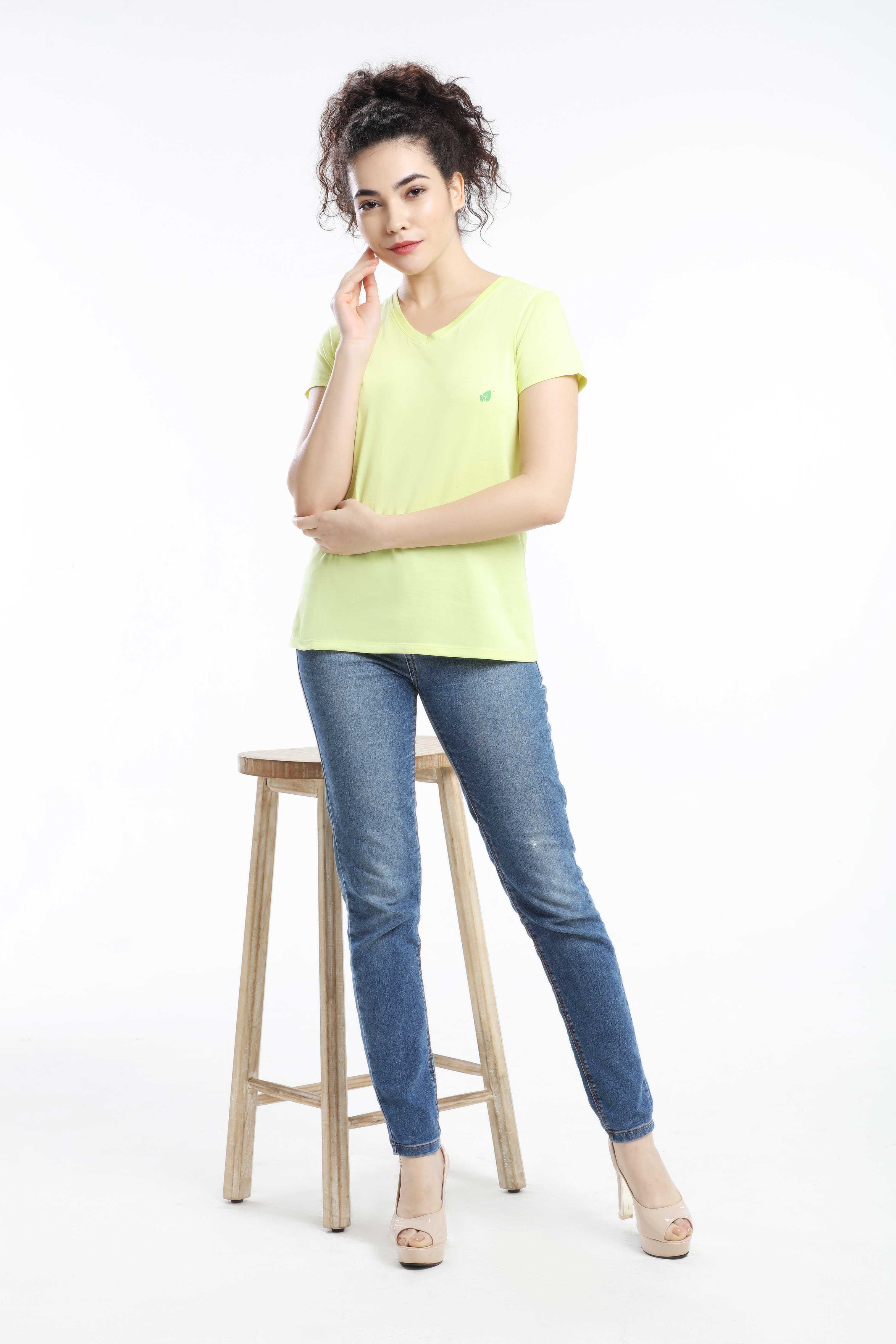 Pima Cotton Women T Shirt - Mint — image 5