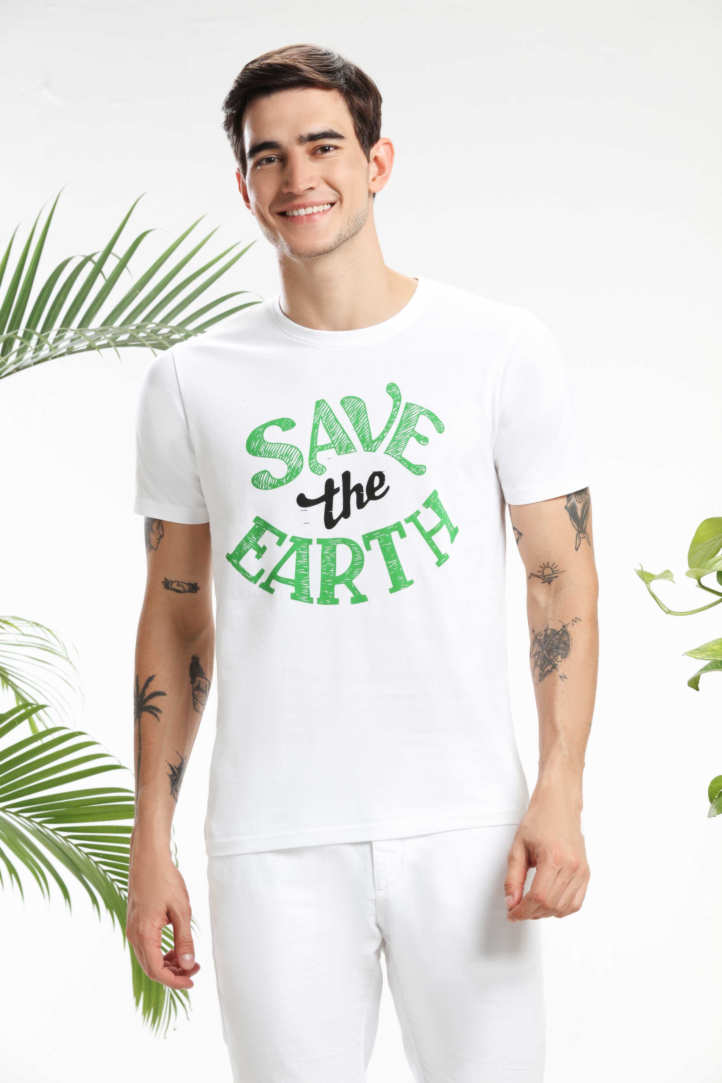 Save the Earth Men T-shirt — image 1