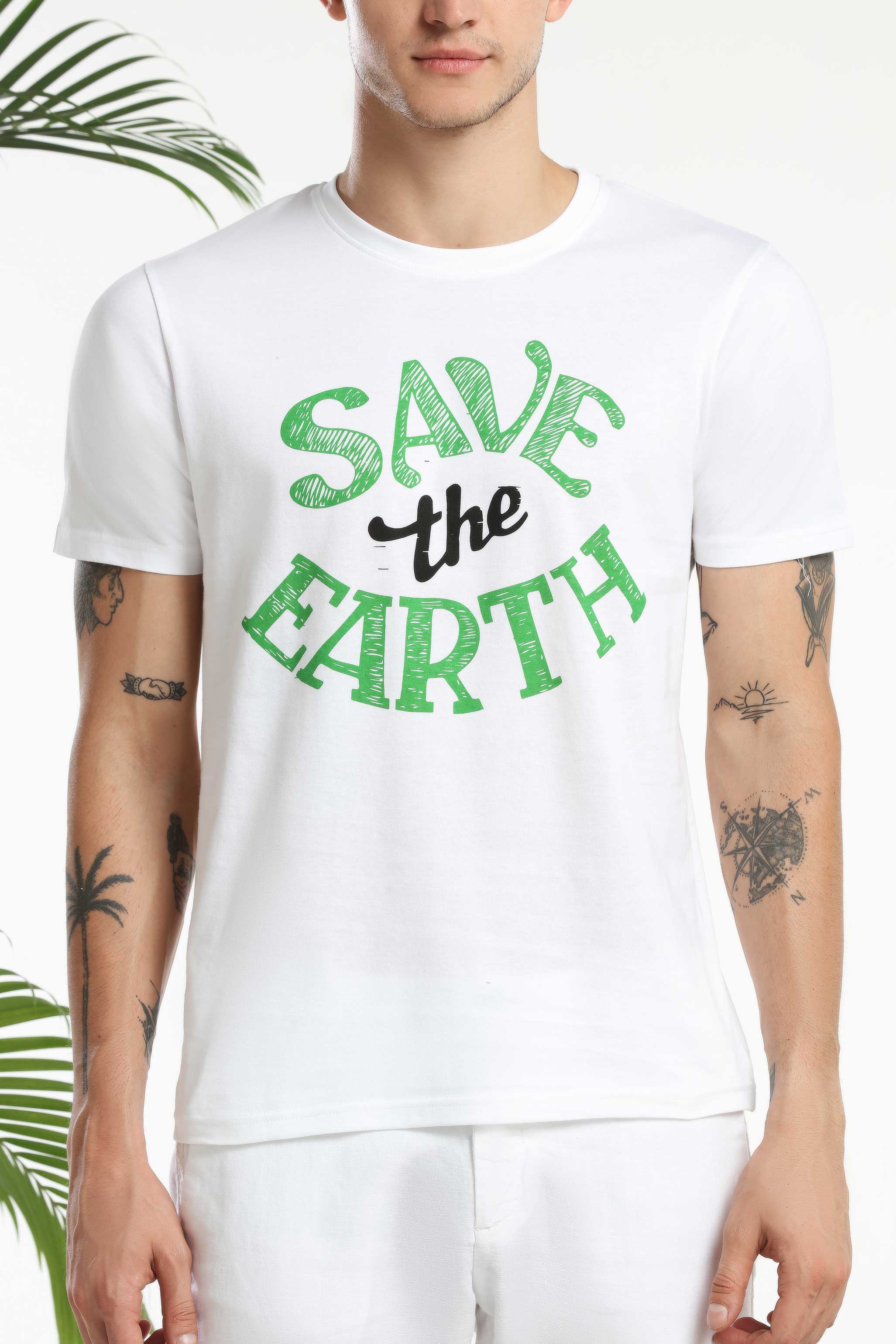 Save the Earth Men T-shirt — image 3