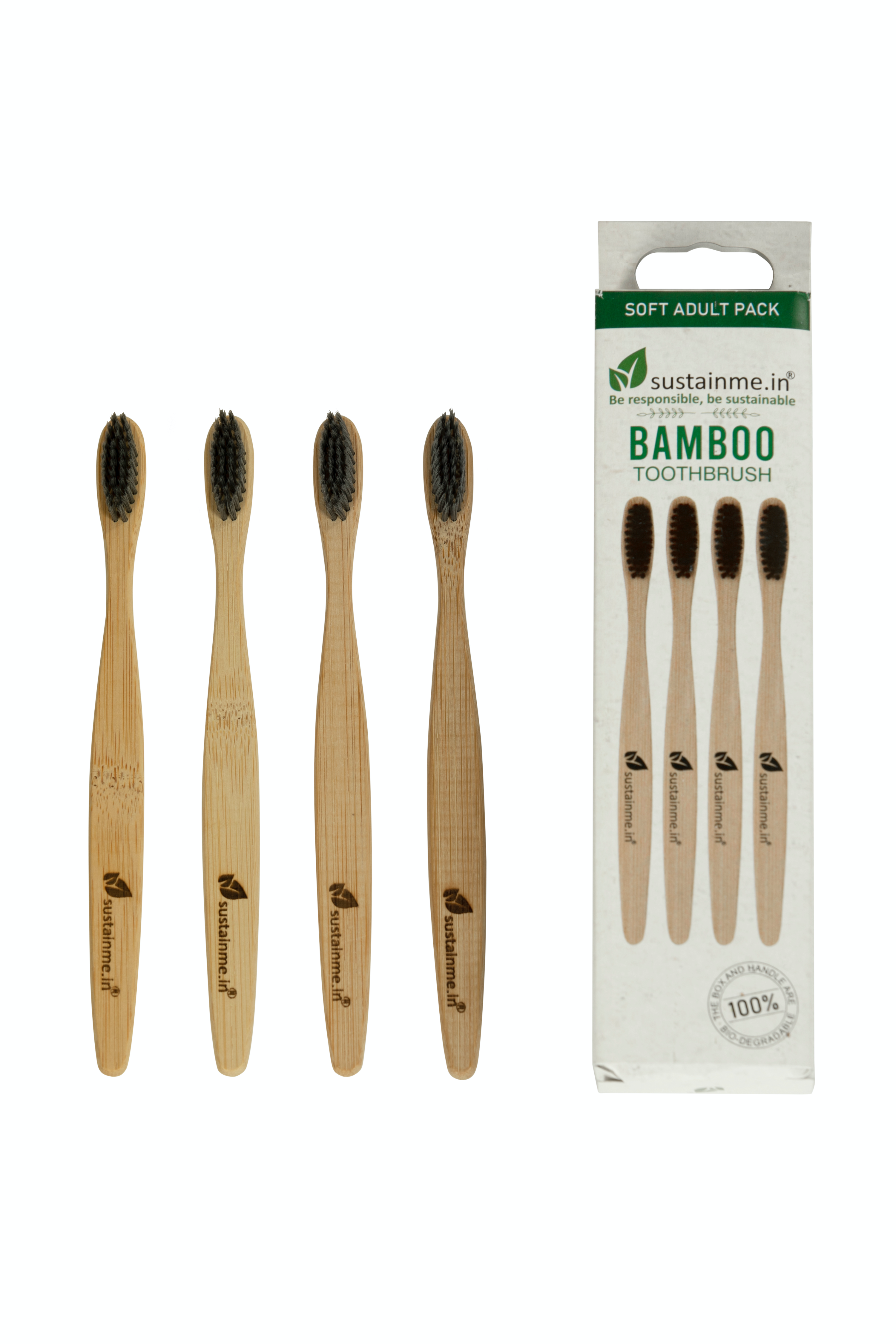 Bamboo Charcoal Toothbrush 1 Pack — image 3