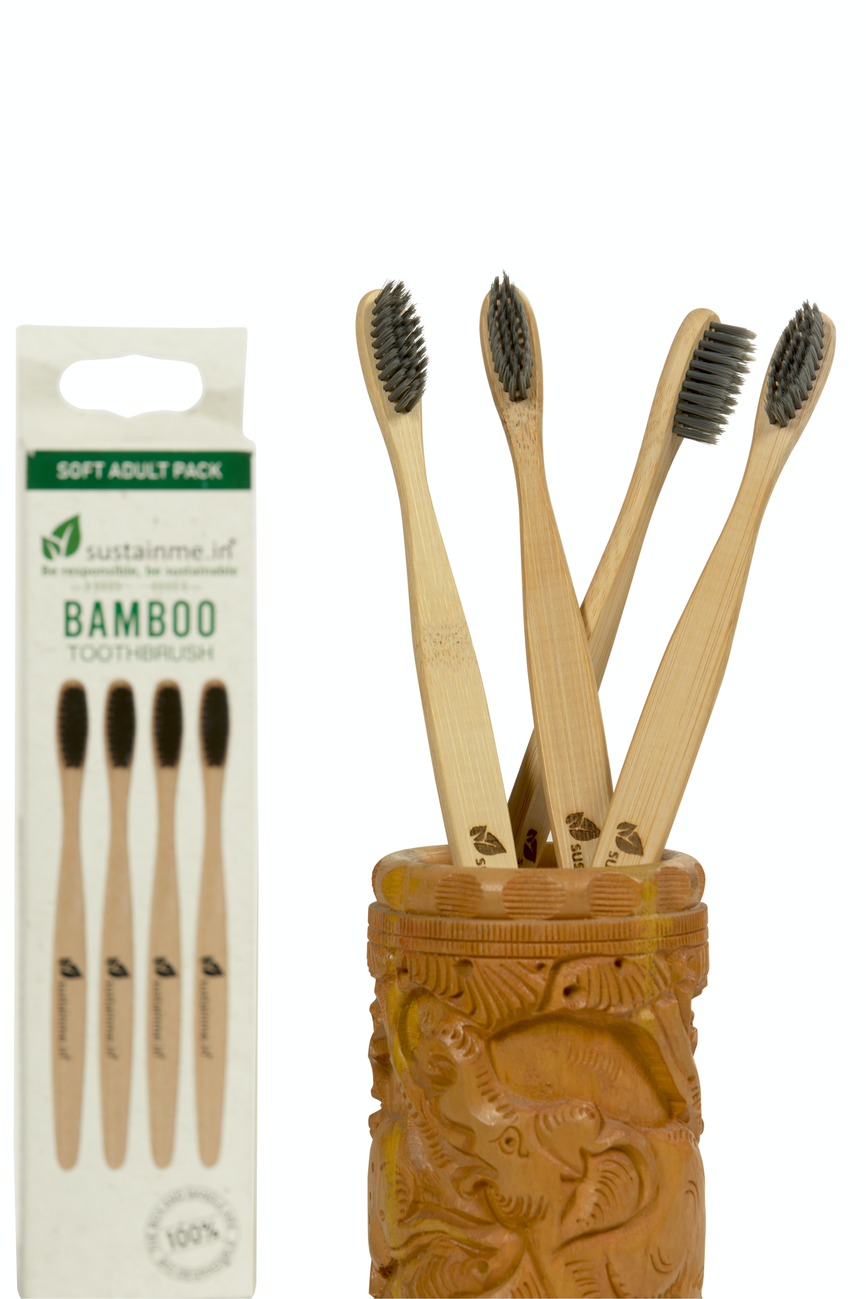 Bamboo Charcoal Toothbrush 1 Pack — image 4