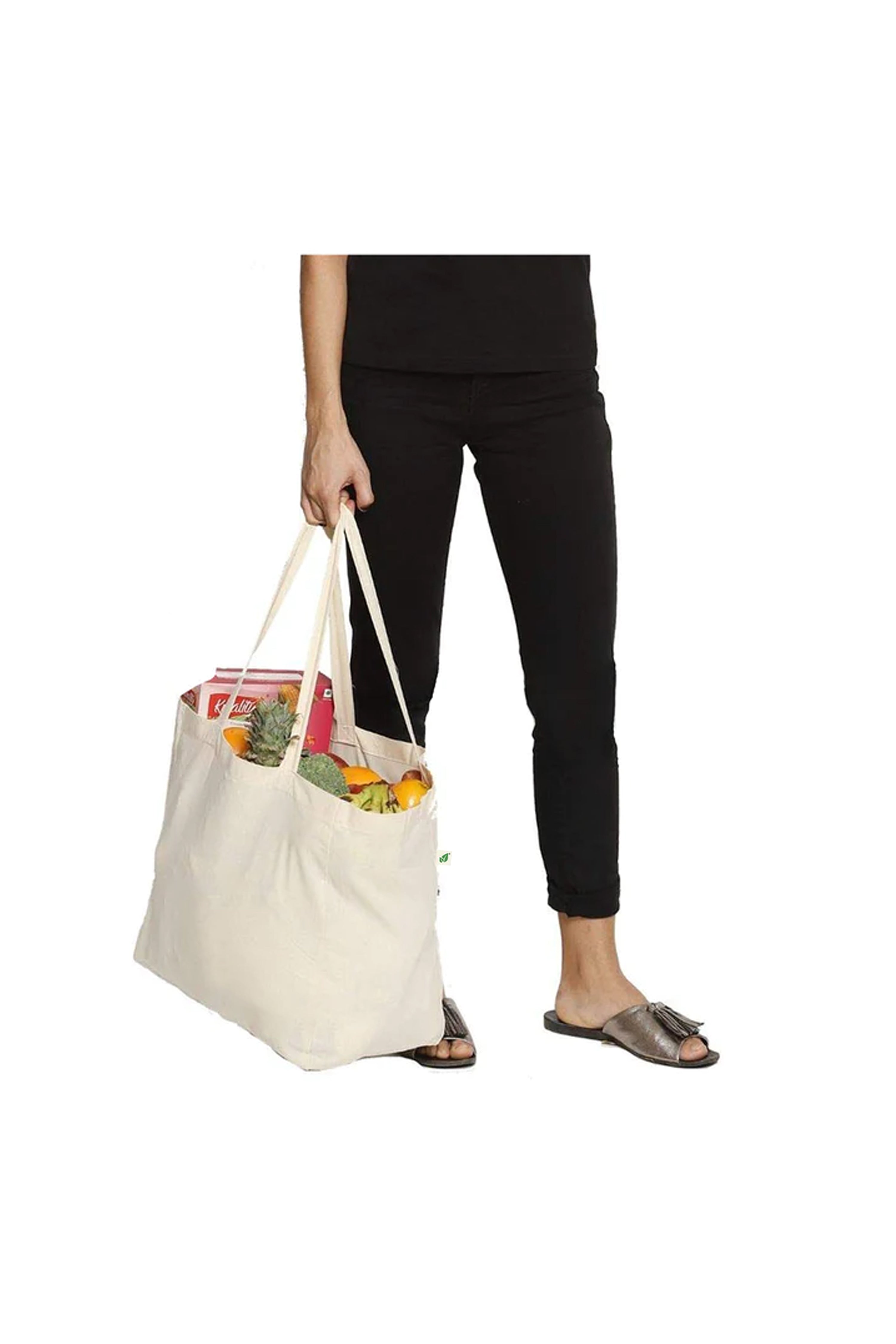 Organic Cotton Vegetable Bag with 6 Pockets — image 3