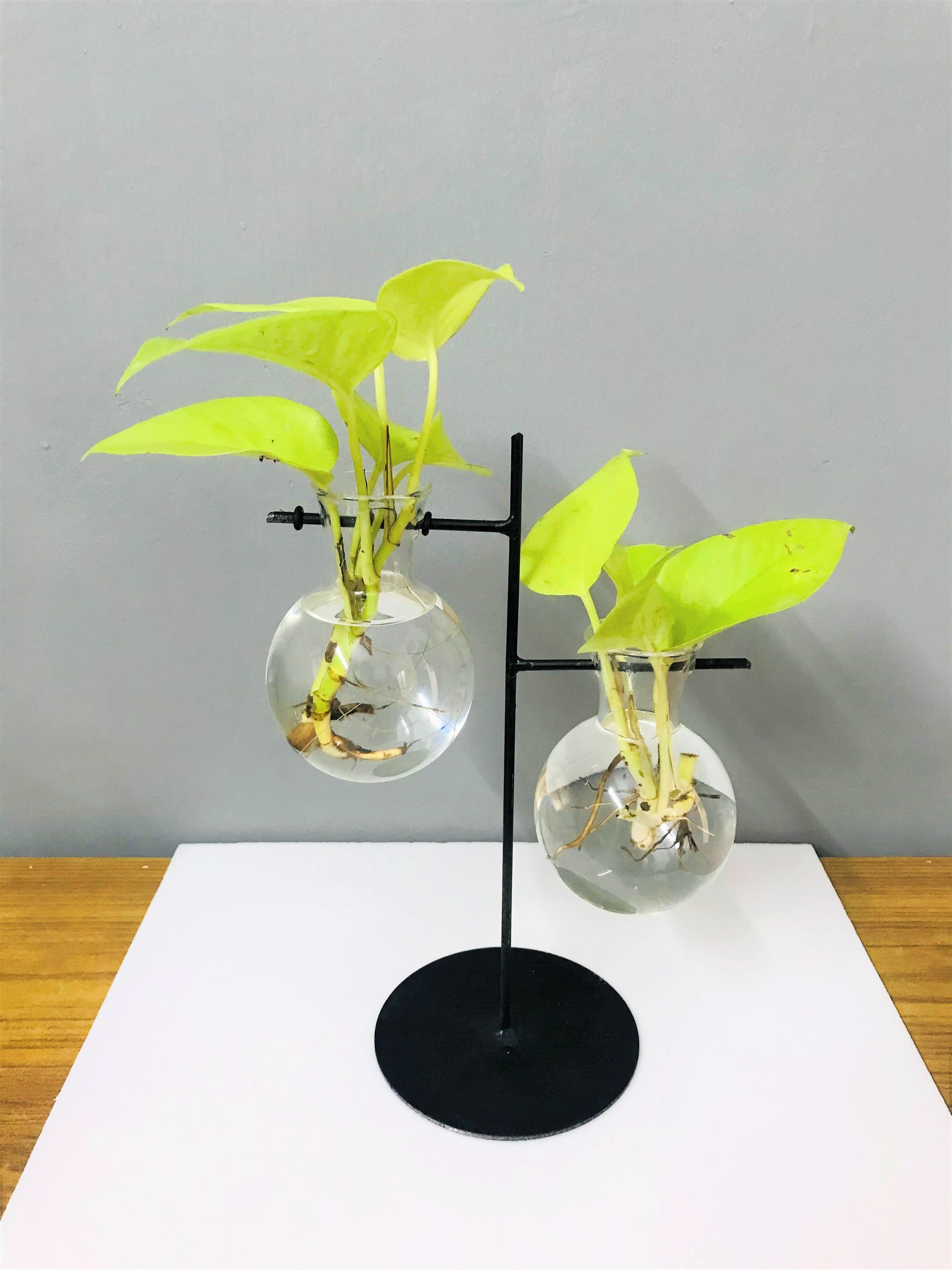 DESKTOP GARDEN - WEIGHING SCALE UN EVEN METAL PLANTER — image 2