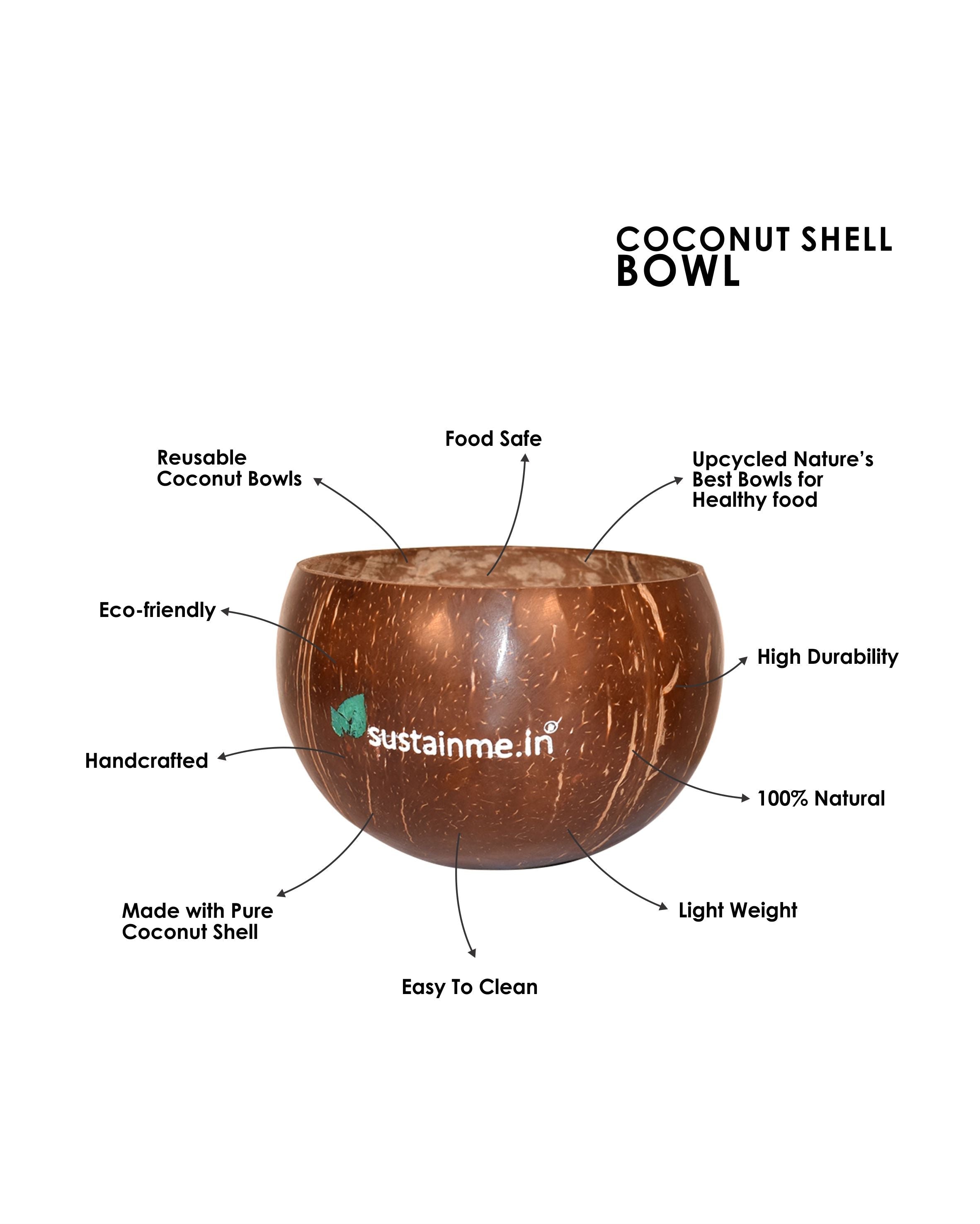 Jumbo Coconut Food Bowl (Set of 4) — image 6