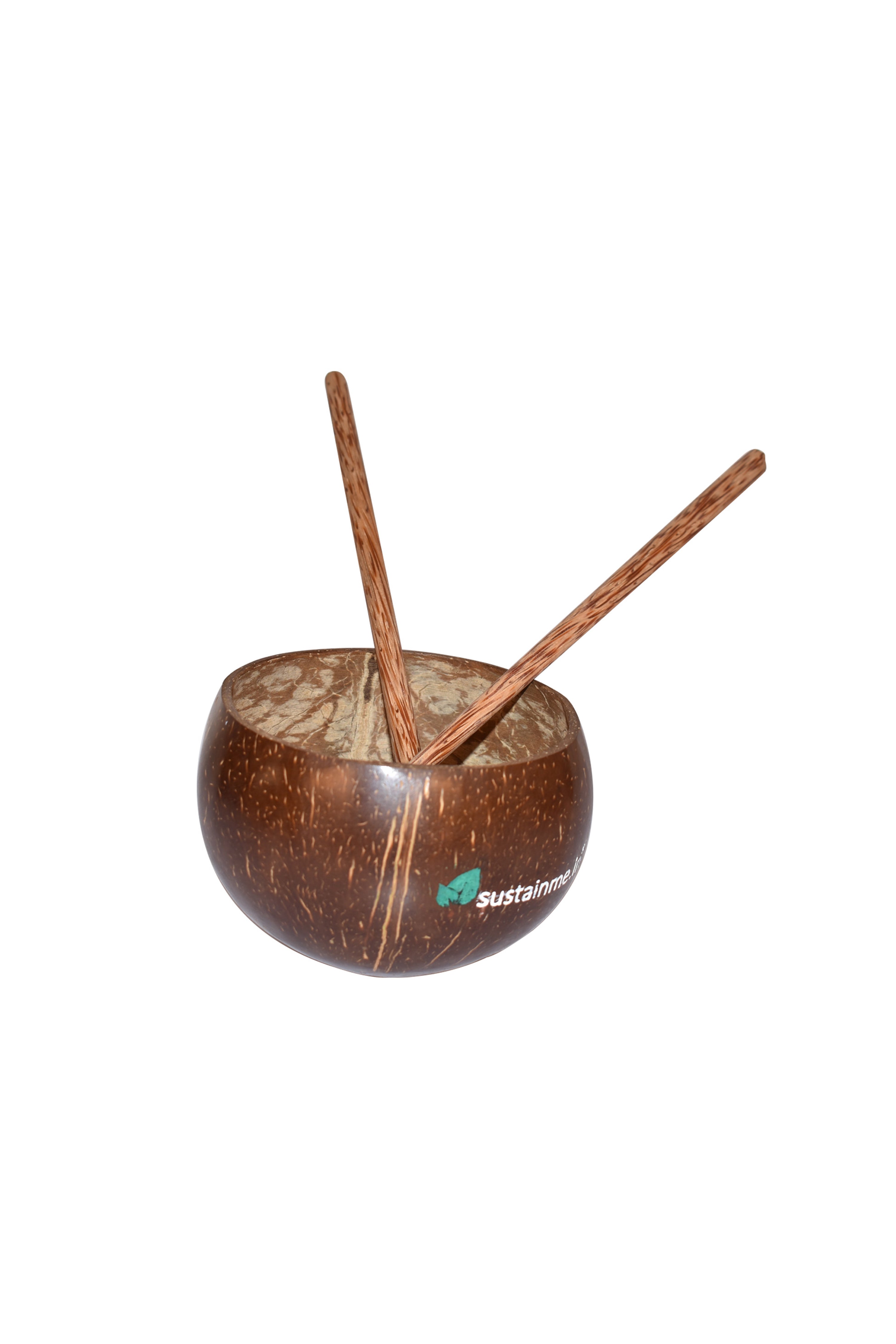 Jumbo Coconut Food Bowl with Chopsticks — image 1