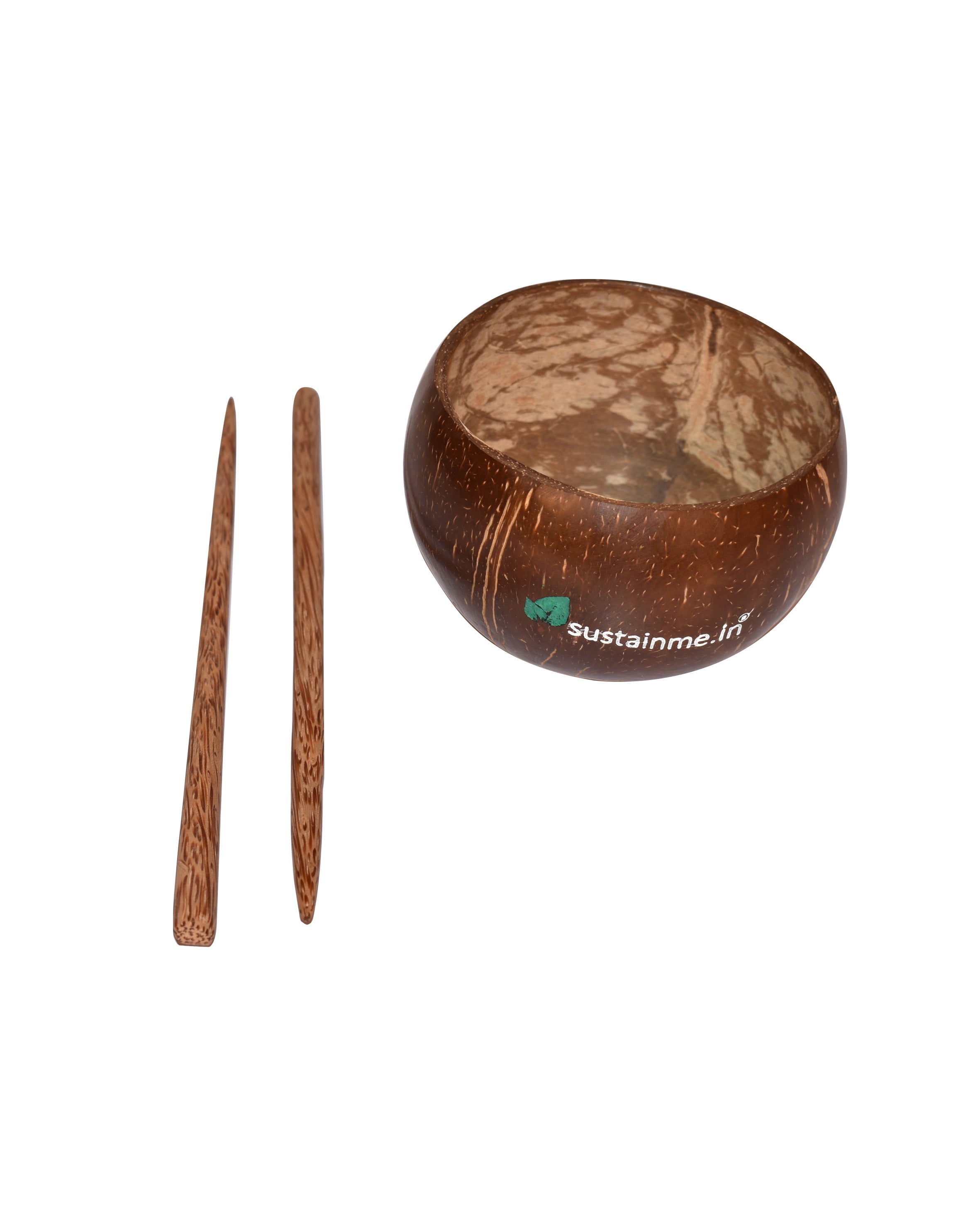 Jumbo Coconut Food Bowl with Chopsticks — image 2