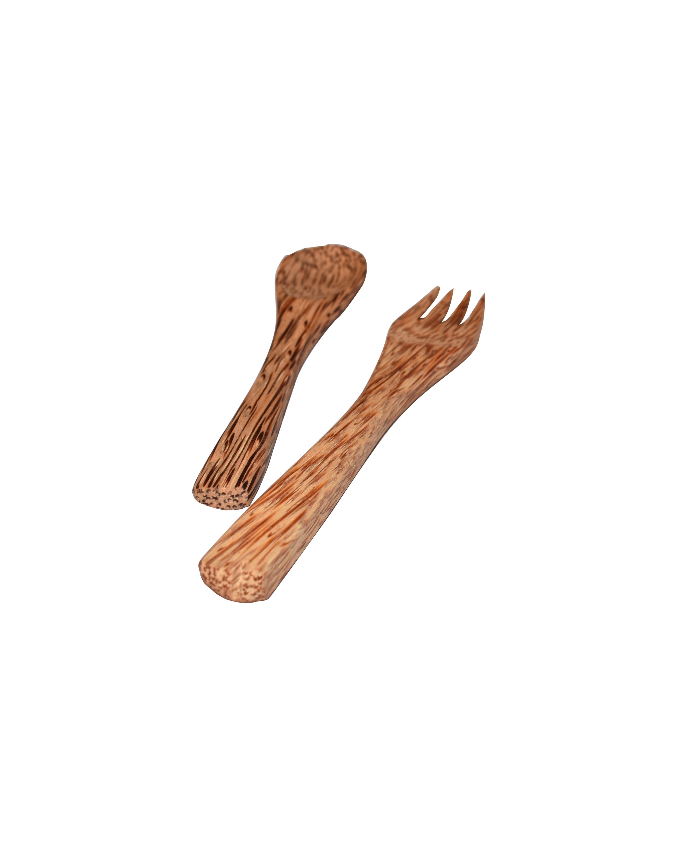 Jumbo Coconut Food Bowl with Cutlery Set Combo — image 2