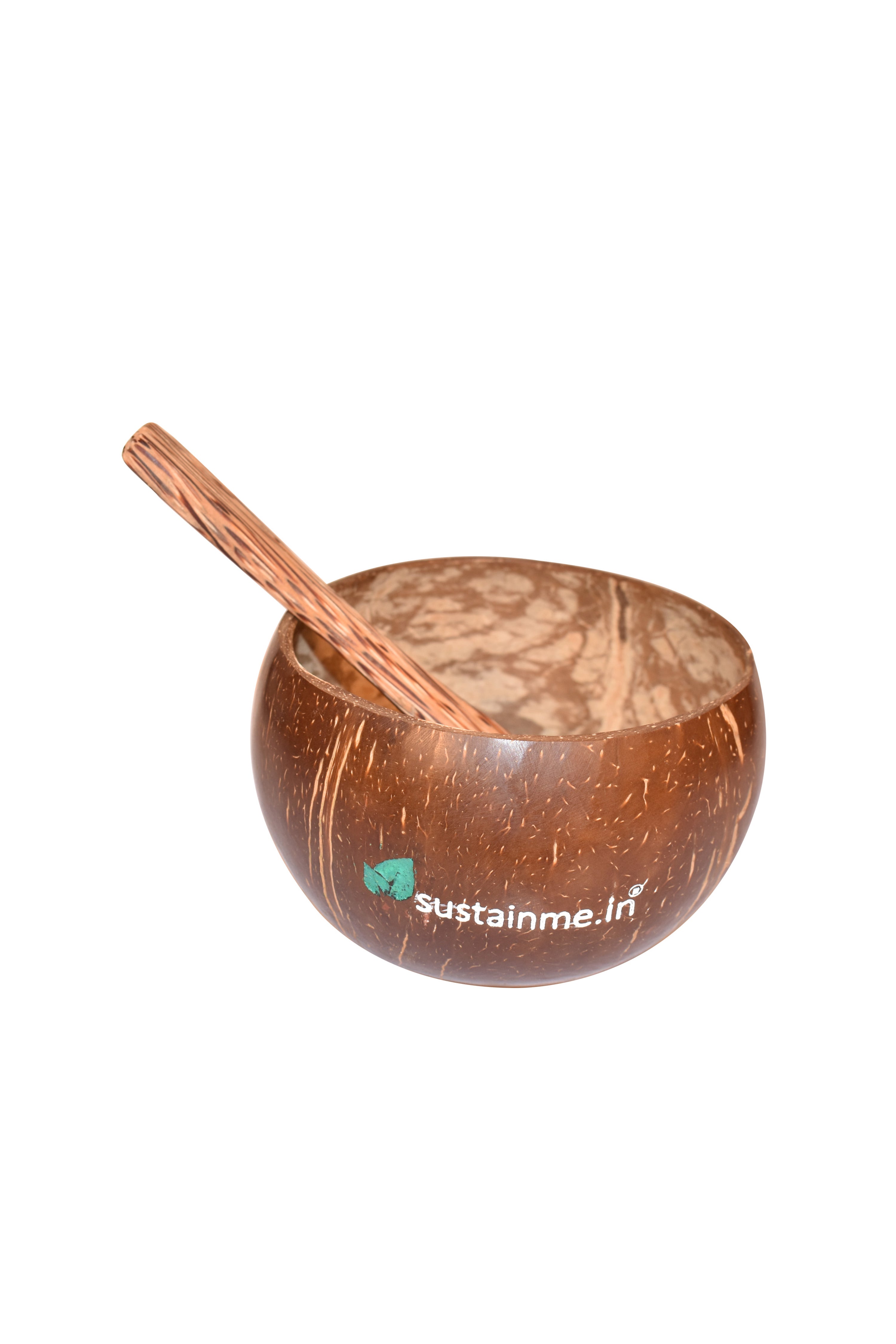 Jumbo Coconut Food Bowl with Spoon — image 1