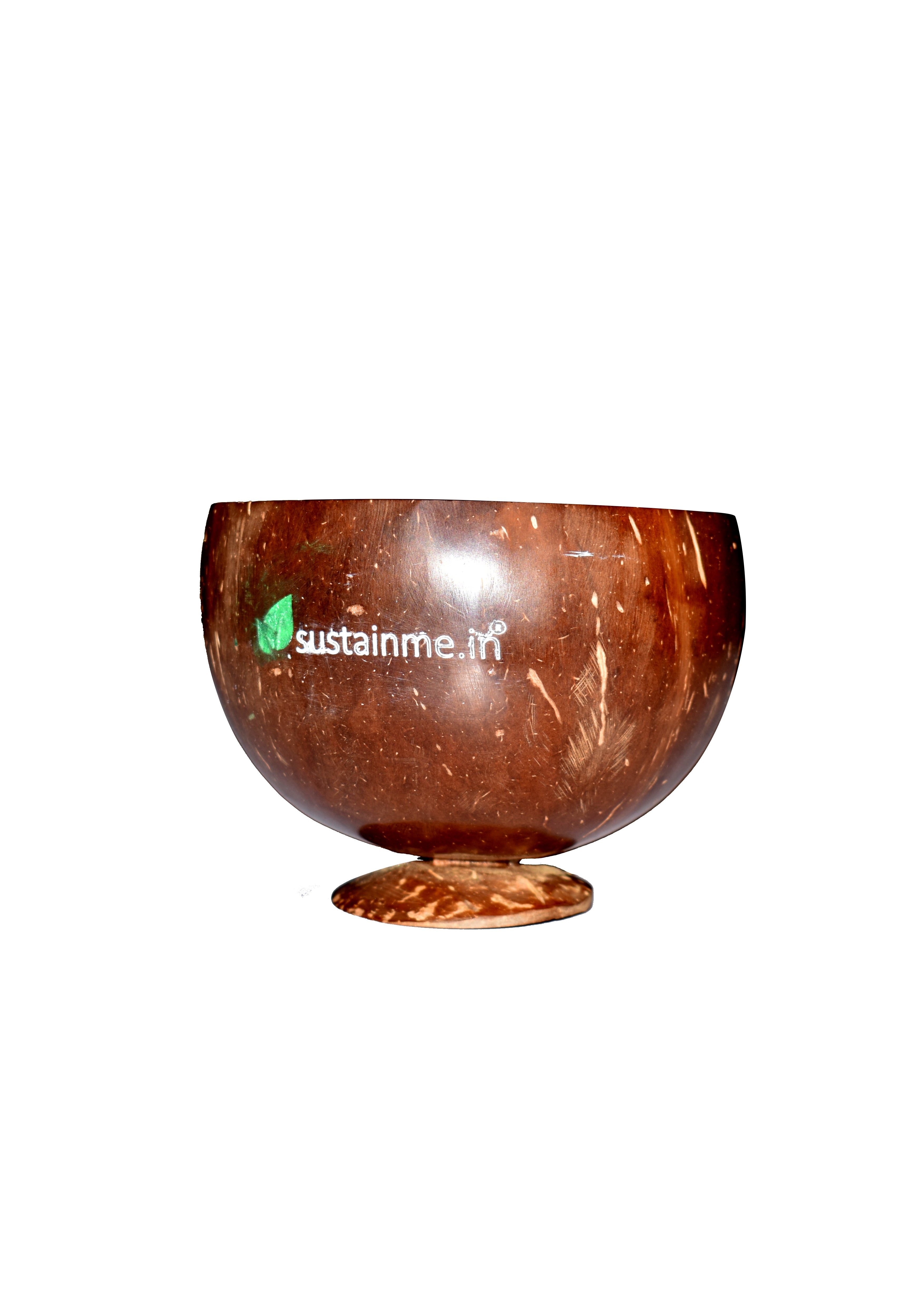 Jumbo Coconut Food Stand Bowl with Spoon — image 2