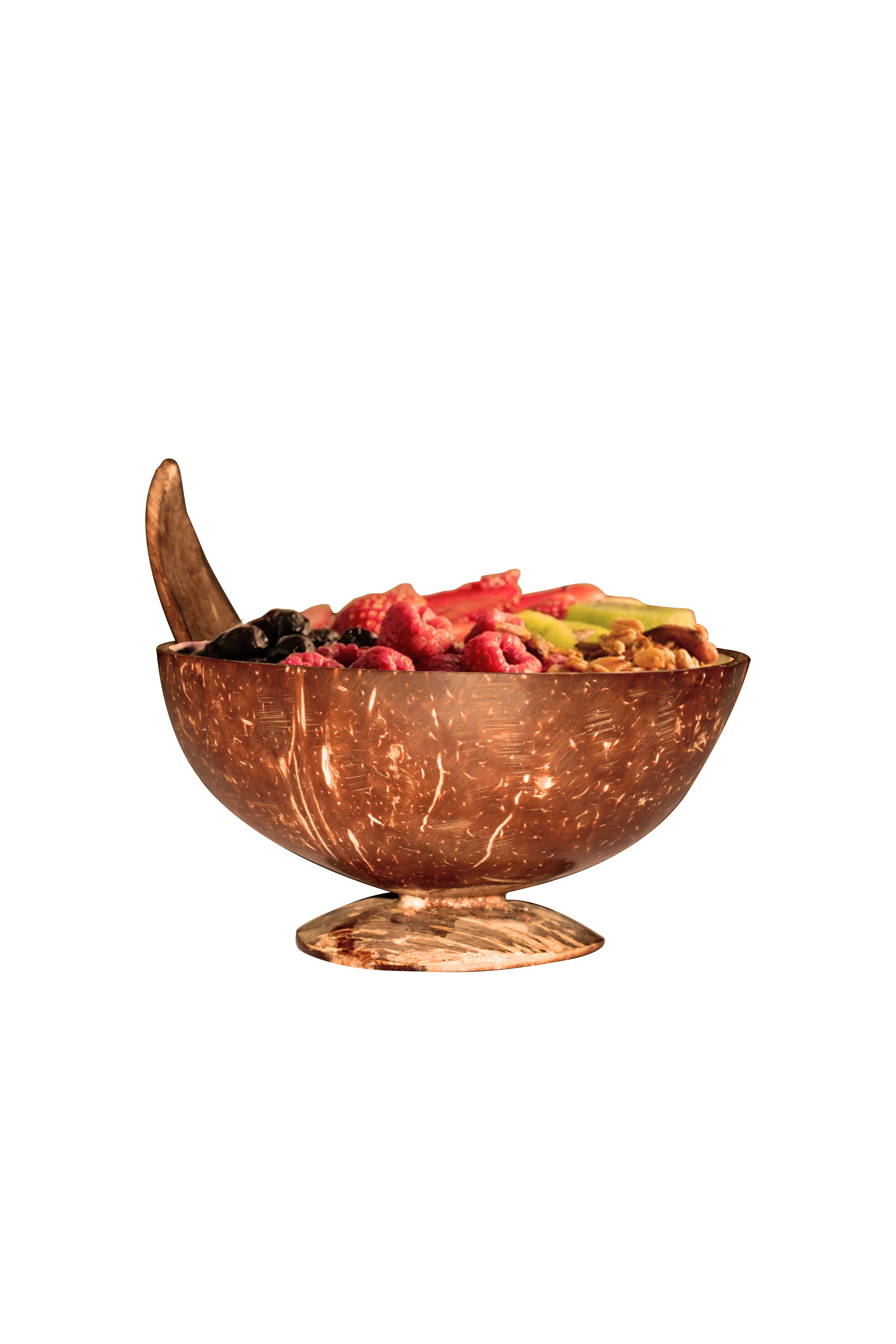 Jumbo Coconut Ice Cream Cup/Bowl with loop Spoon — image 1