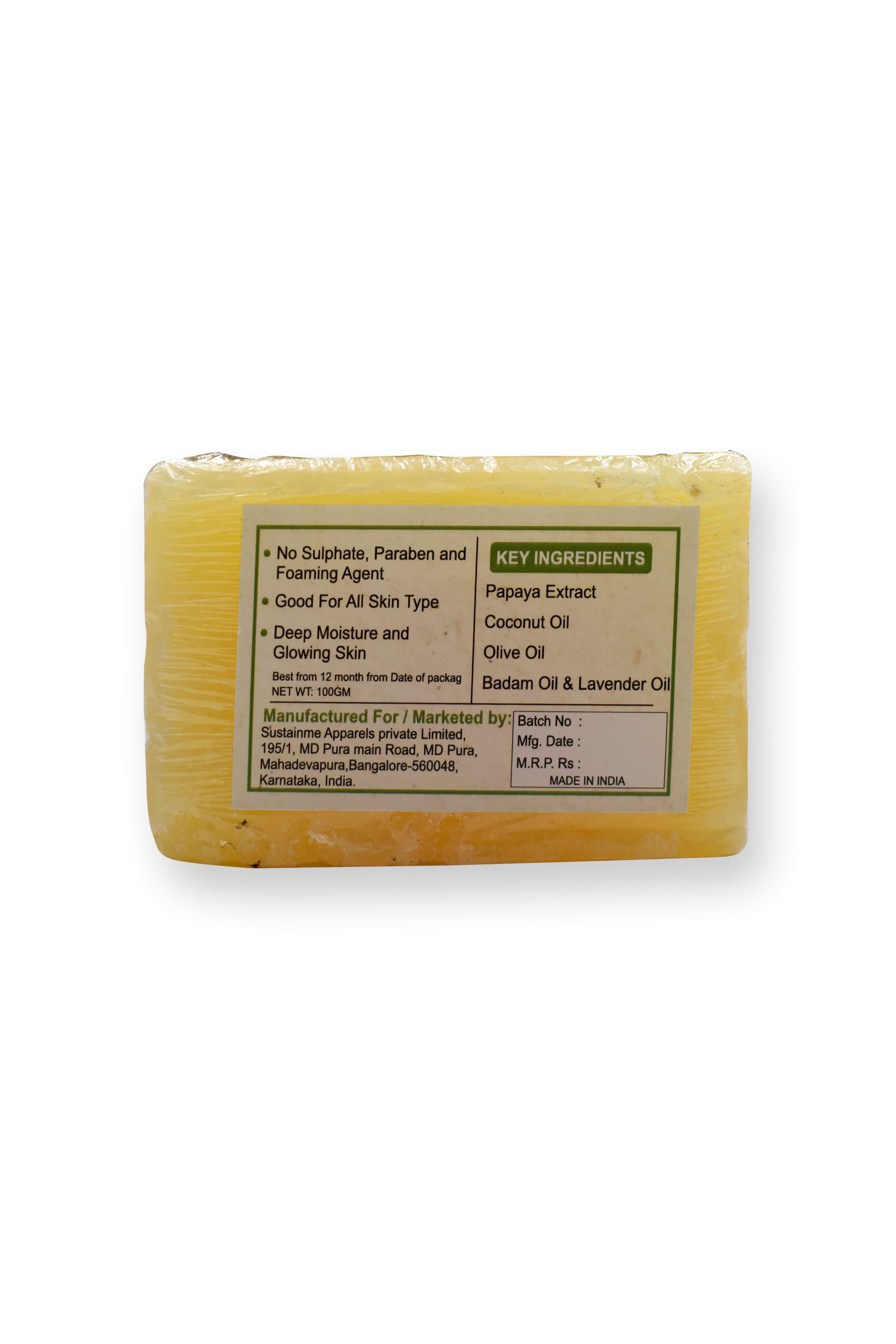 Pure Papaya Soap - Pack Of 2 — image 2