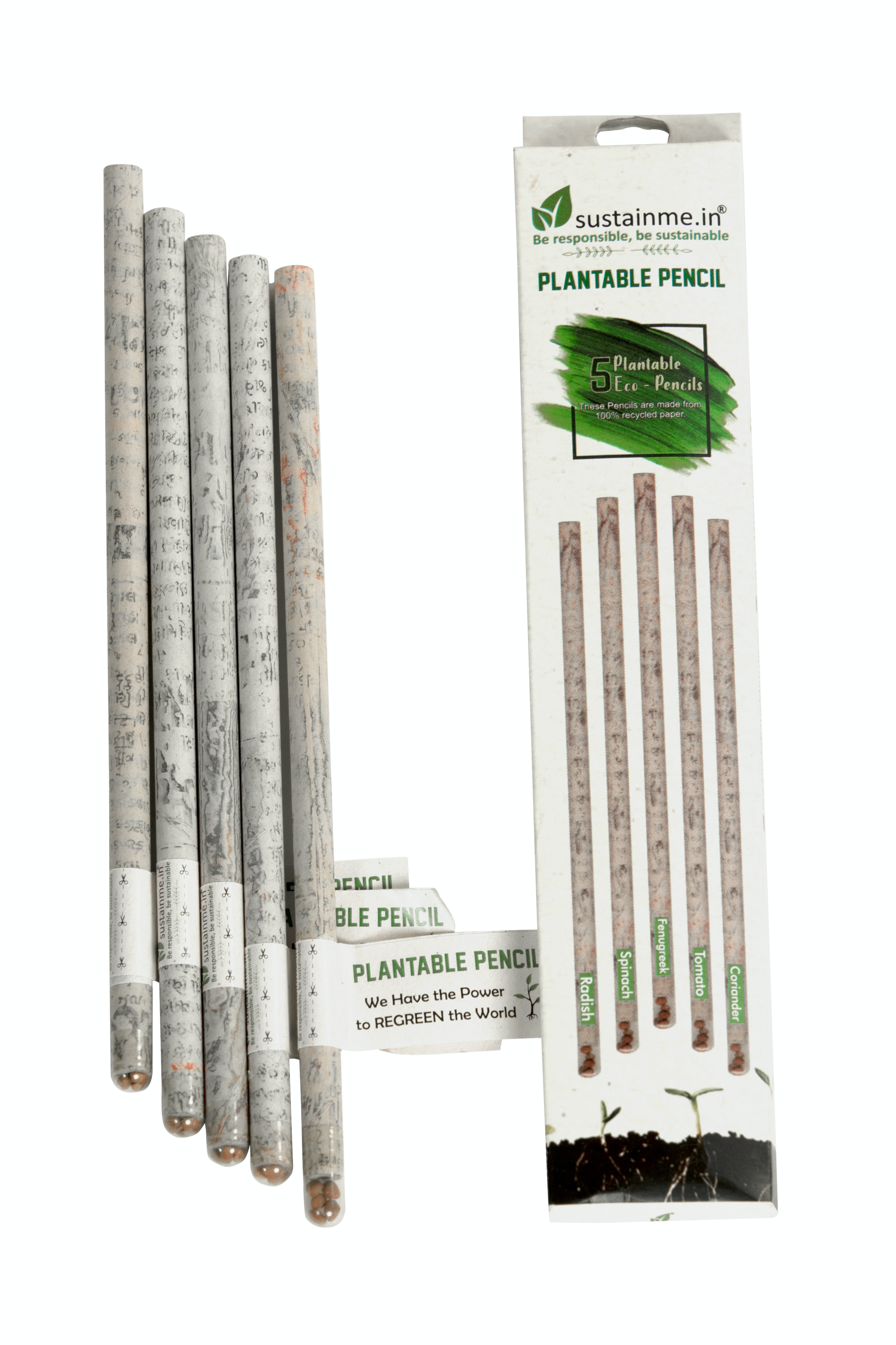 Recycled Paper Plantable Pencil 1 Pack — image 3