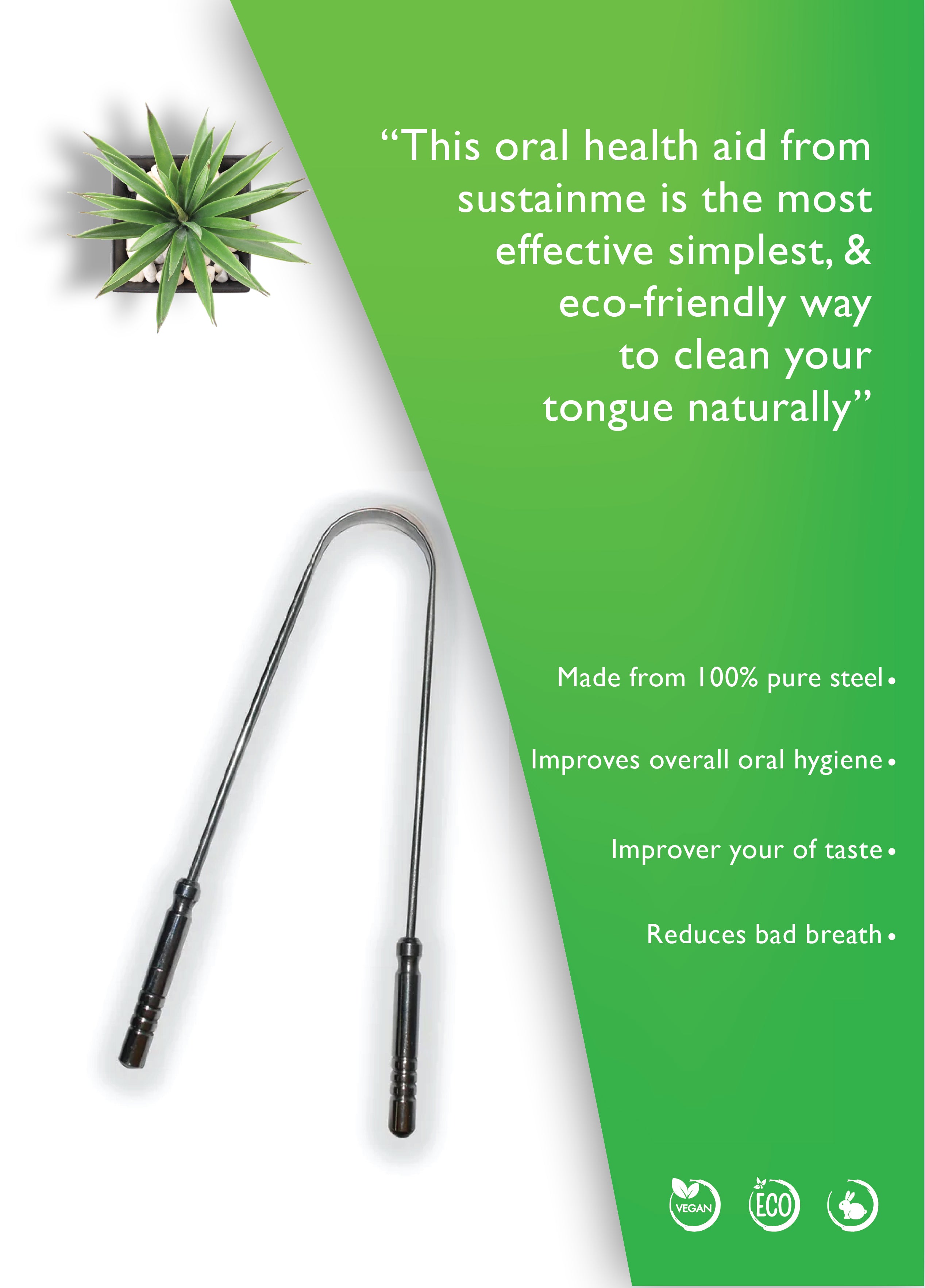 Stainless Steel Tongue Cleaner — image 3