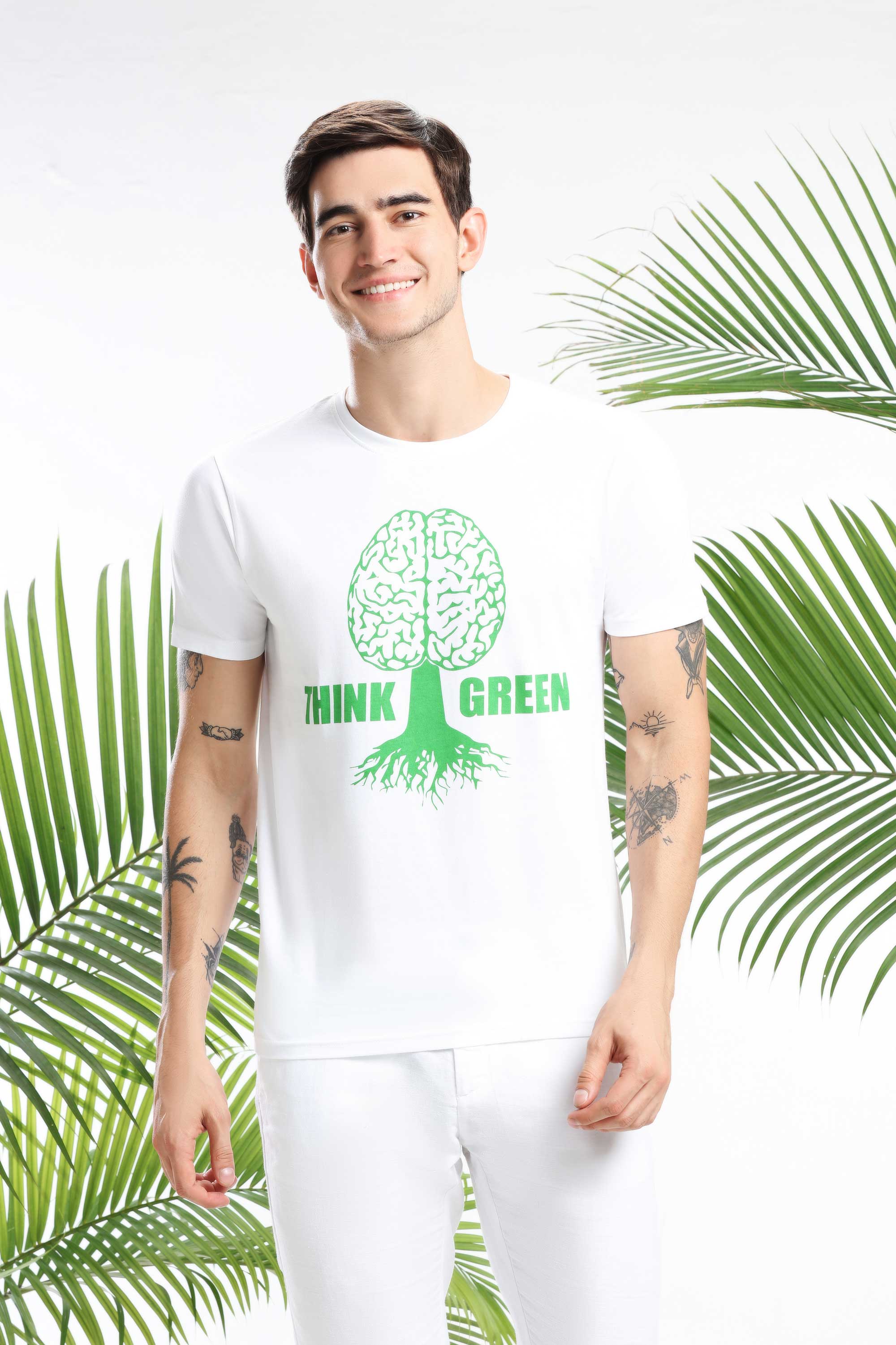 Think Green Men T-shirt — image 1