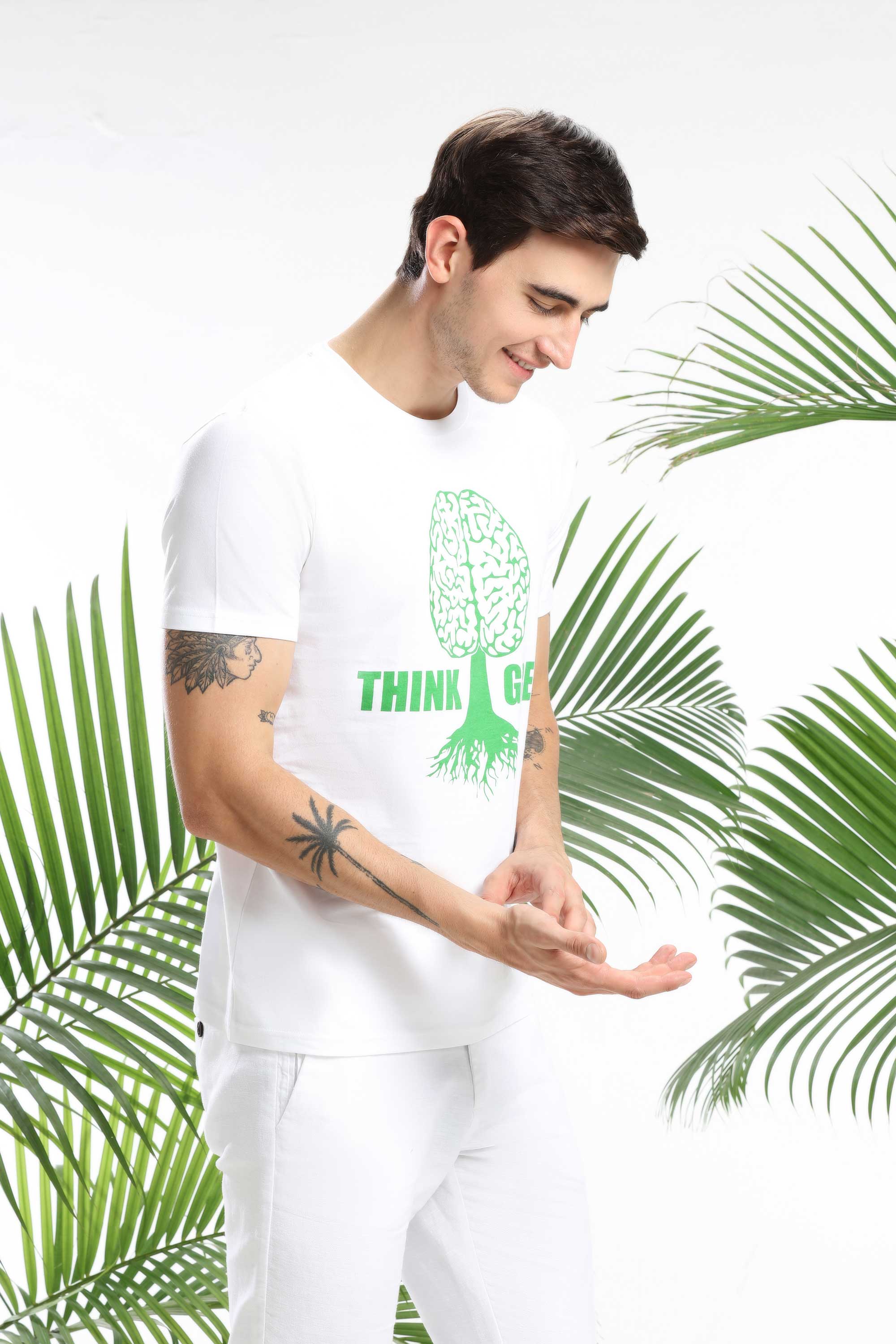 Think Green Men T-shirt — image 2